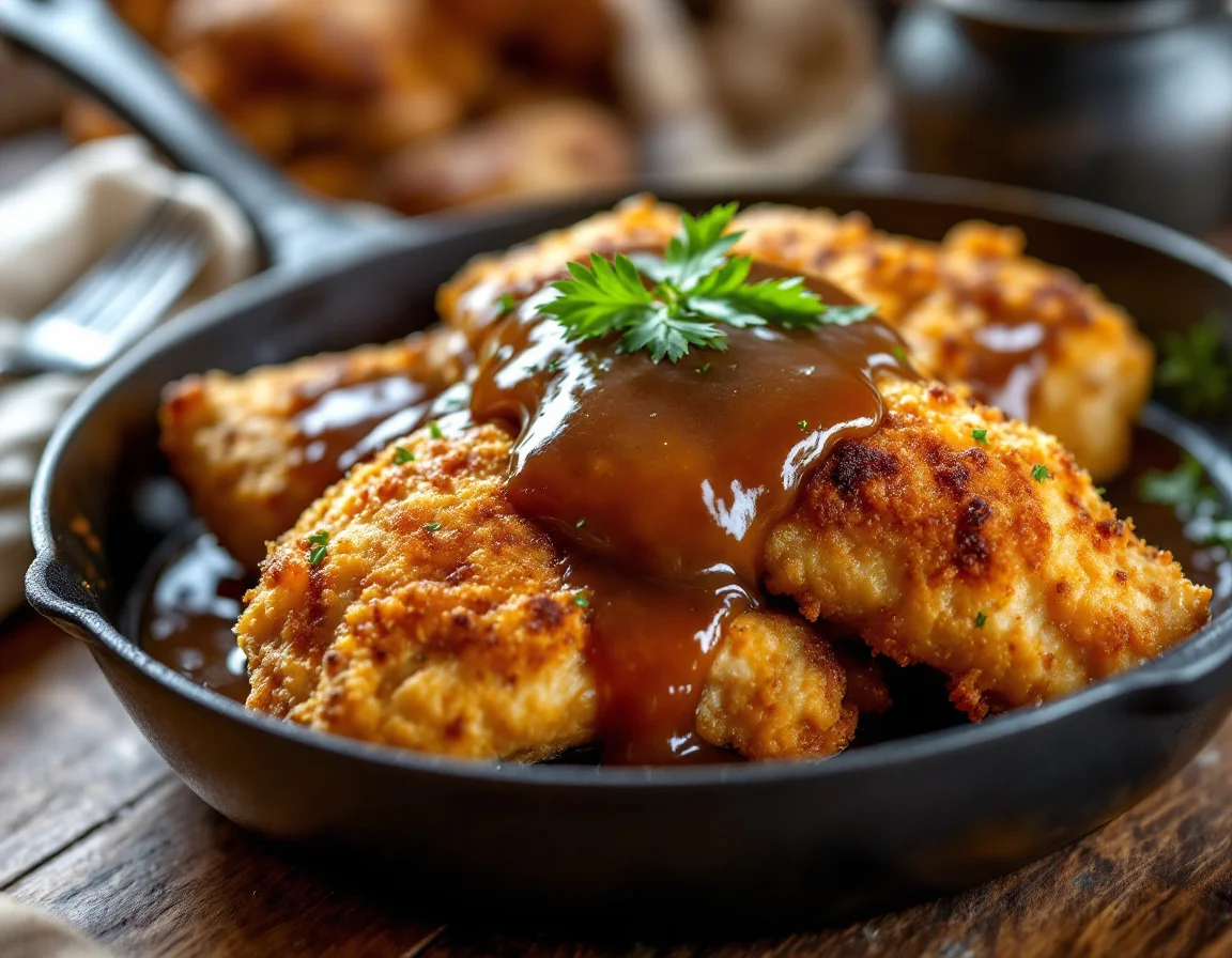 Buttermilk Fried Chicken Thighs with Sawmill Gravy