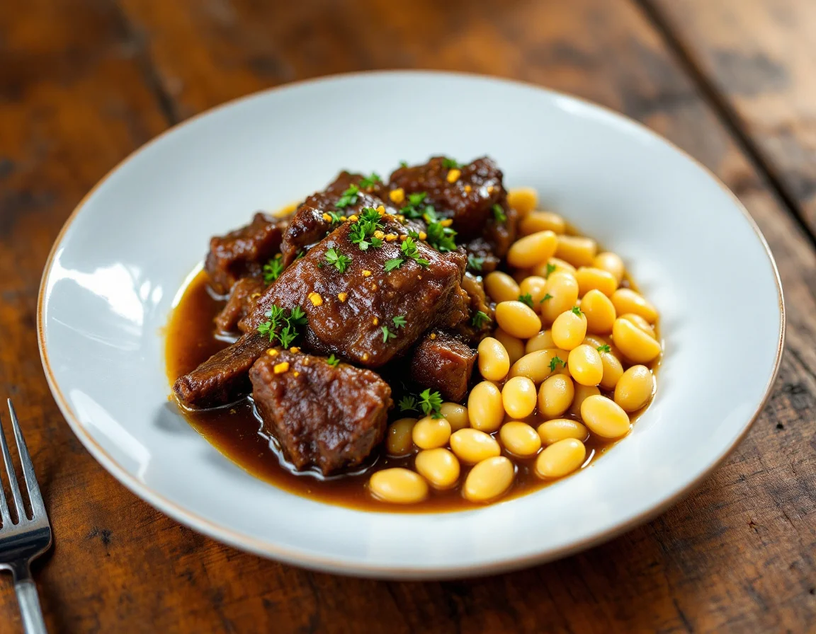 Jamaican-Style Braised Oxtail with Florida Butter Beans and Scotch Bonnet