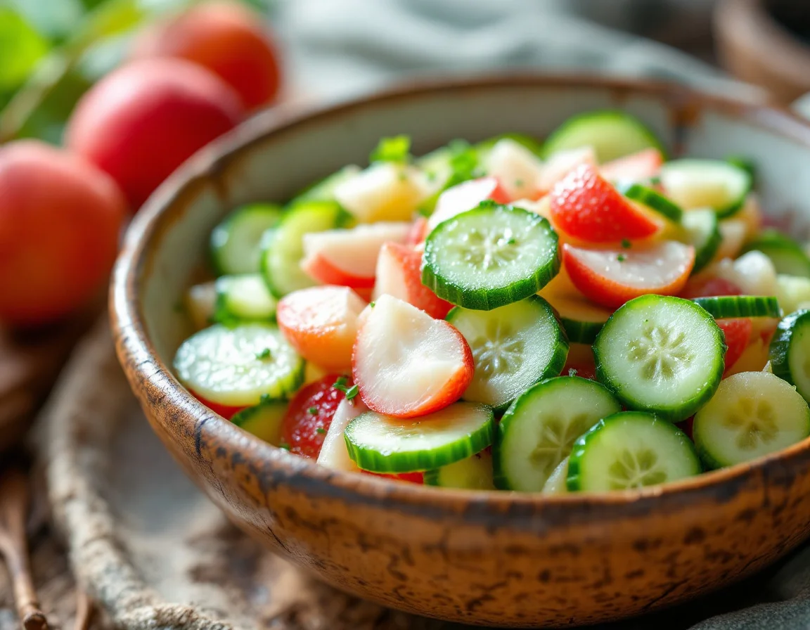 Lychee and Cucumber Salad