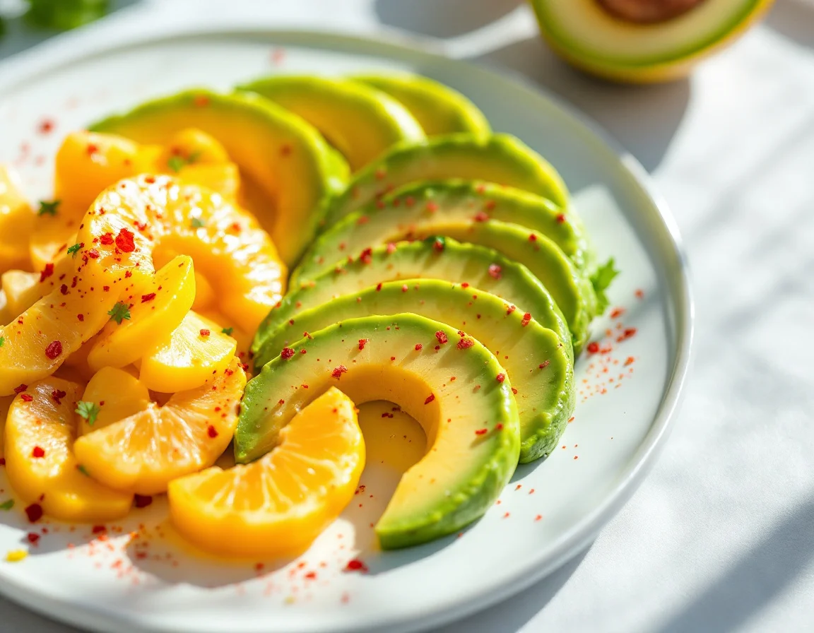 Starfruit, Avocado and Chile Salt
